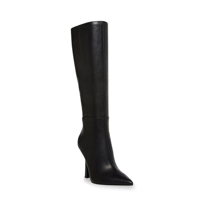 Botas Altas Steve Madden Kathleen Cuero Mujer Negras | ES XD3140